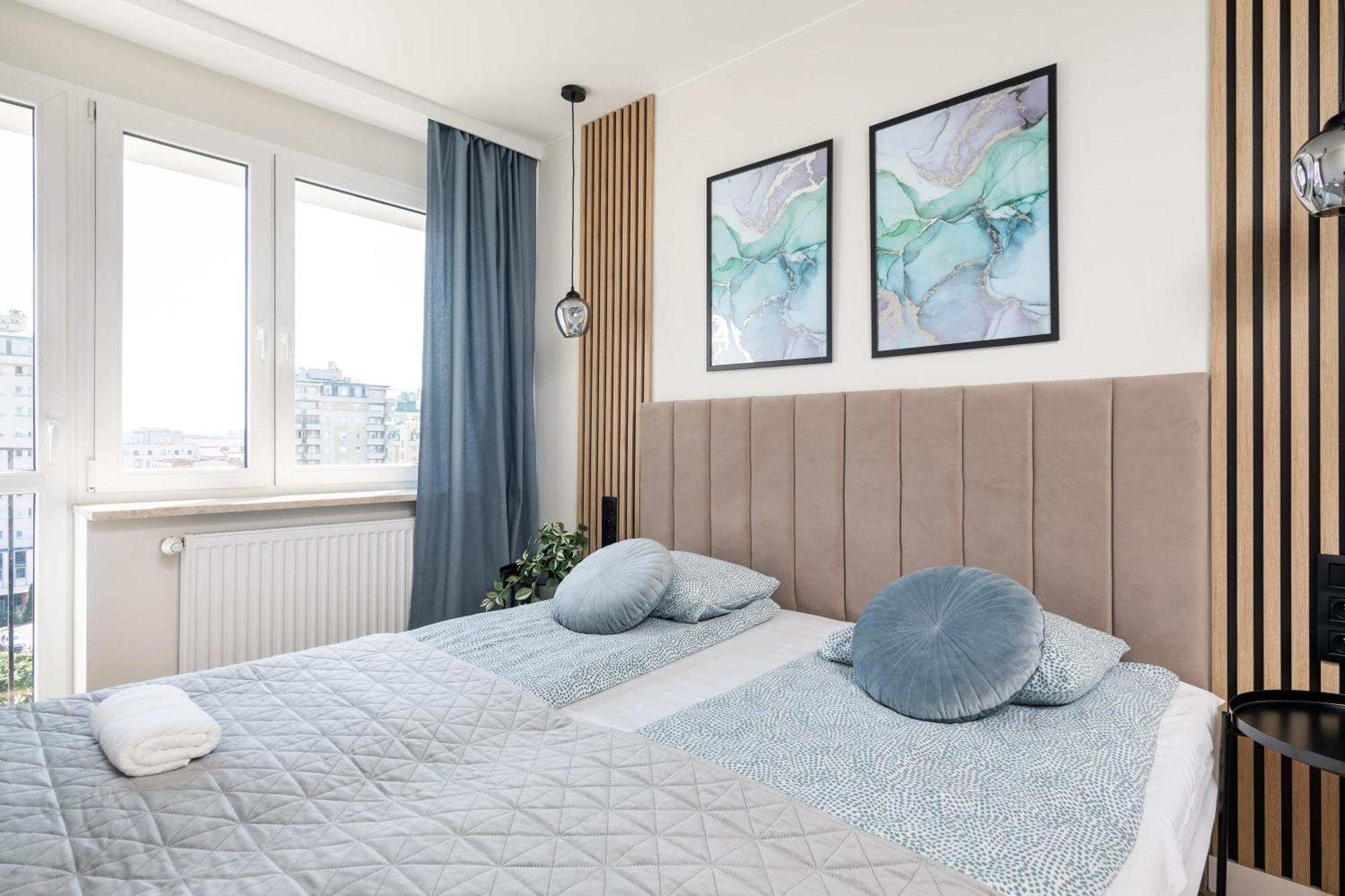 Blue Matcha Premium Apartment Okopowa Warschau Exterior foto